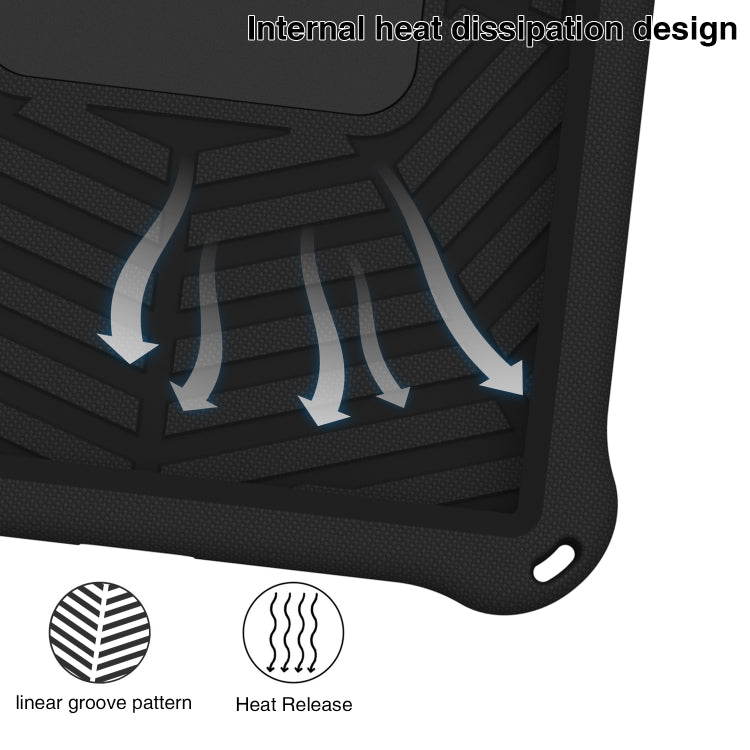 For Lenovo Tab P11 TB-J606 Spider King Silicone Protective Tablet Case(Black)