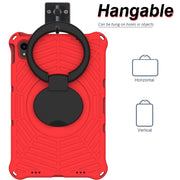 For Lenovo Tab P11 TB-J606 Spider King Silicone Protective Tablet Case(Red)