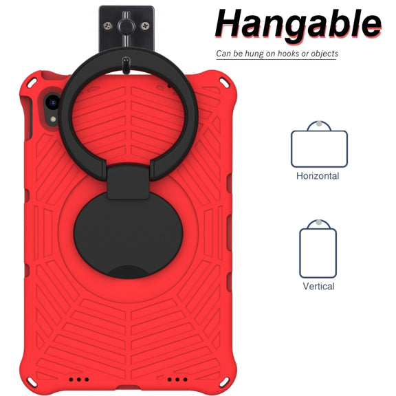 For Lenovo Tab P11 TB-J606 Spider King Silicone Protective Tablet Case(Red)