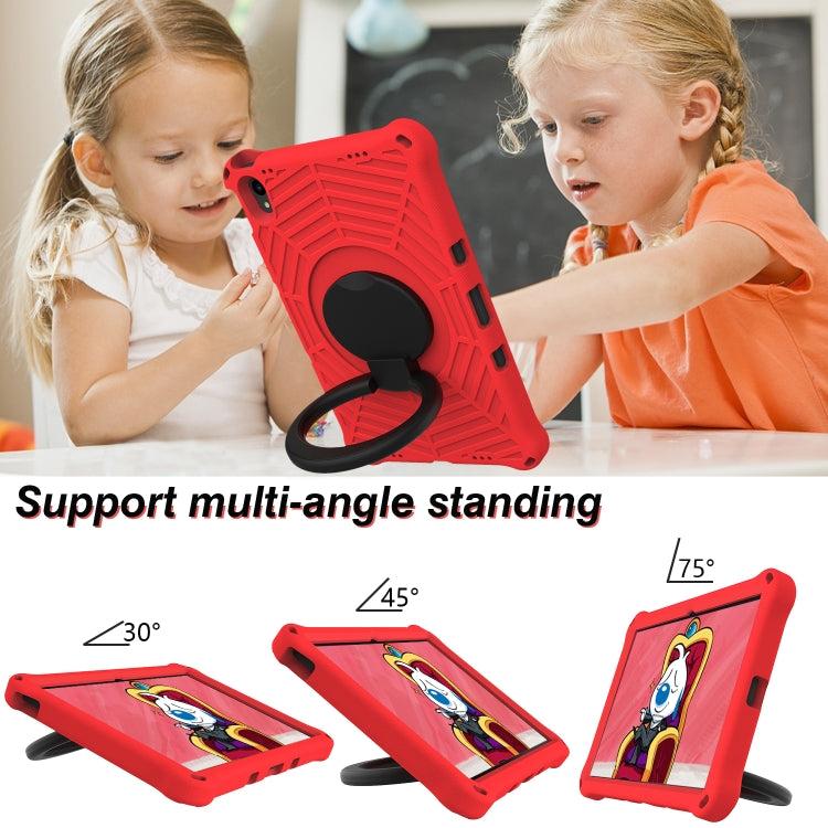 For Lenovo Tab P11 TB-J606 Spider King Silicone Protective Tablet Case(Red)