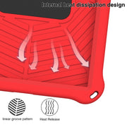 For Lenovo Tab P11 TB-J606 Spider King Silicone Protective Tablet Case(Red)