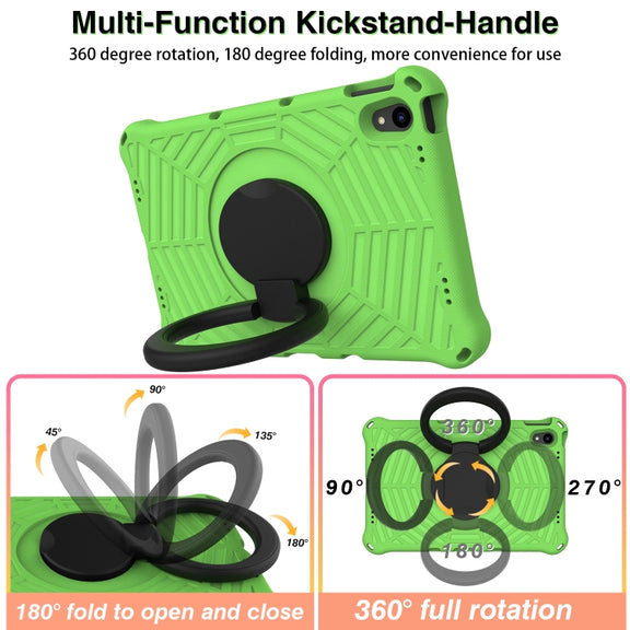 For Lenovo Tab P11 TB-J606 Spider King Silicone Protective Tablet Case(Green)