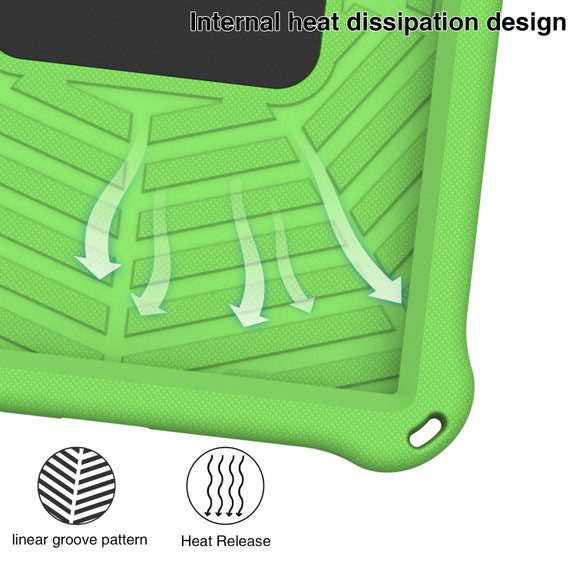 For Lenovo Tab P11 TB-J606 Spider King Silicone Protective Tablet Case(Green)