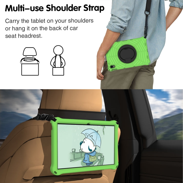 For Lenovo Tab P11 TB-J606 Spider King Silicone Protective Tablet Case(Green)