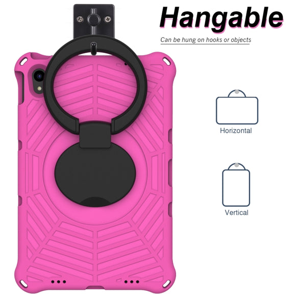 For Lenovo Tab P11 TB-J606 Spider King Silicone Protective Tablet Case(Rose Red)