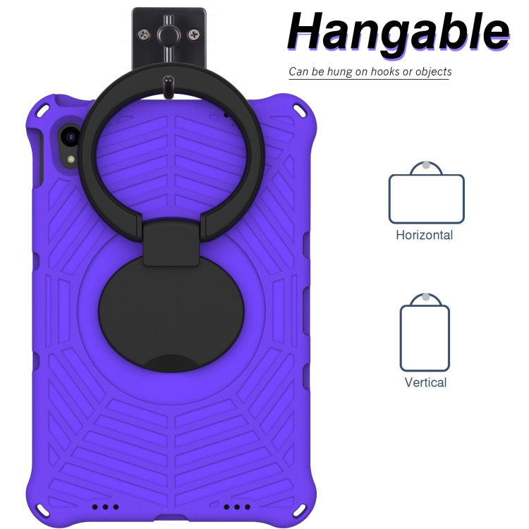 For Lenovo Tab P11 TB-J606 Spider King Silicone Protective Tablet Case(Purple)