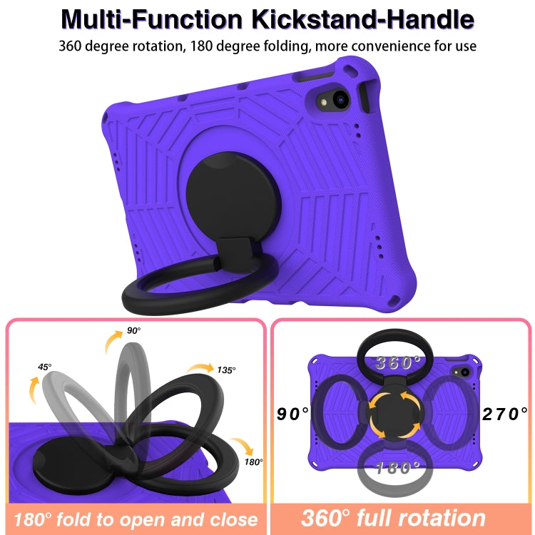 For Lenovo Tab P11 TB-J606 Spider King Silicone Protective Tablet Case(Purple)