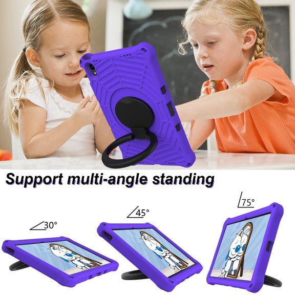 For Lenovo Tab P11 TB-J606 Spider King Silicone Protective Tablet Case(Purple)
