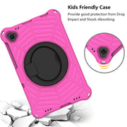 For Lenovo Tab K10 Spider King Silicone Protective Tablet Case(Rose Red)