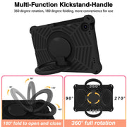 For Lenovo Tab M10 Plus 10.6 3rd Gen 2022 Spider King Silicone Protective Tablet Case(Black)