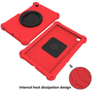 For Lenovo Tab M10 Plus 10.6 3rd Gen 2022 Spider King Silicone Protective Tablet Case(Red)