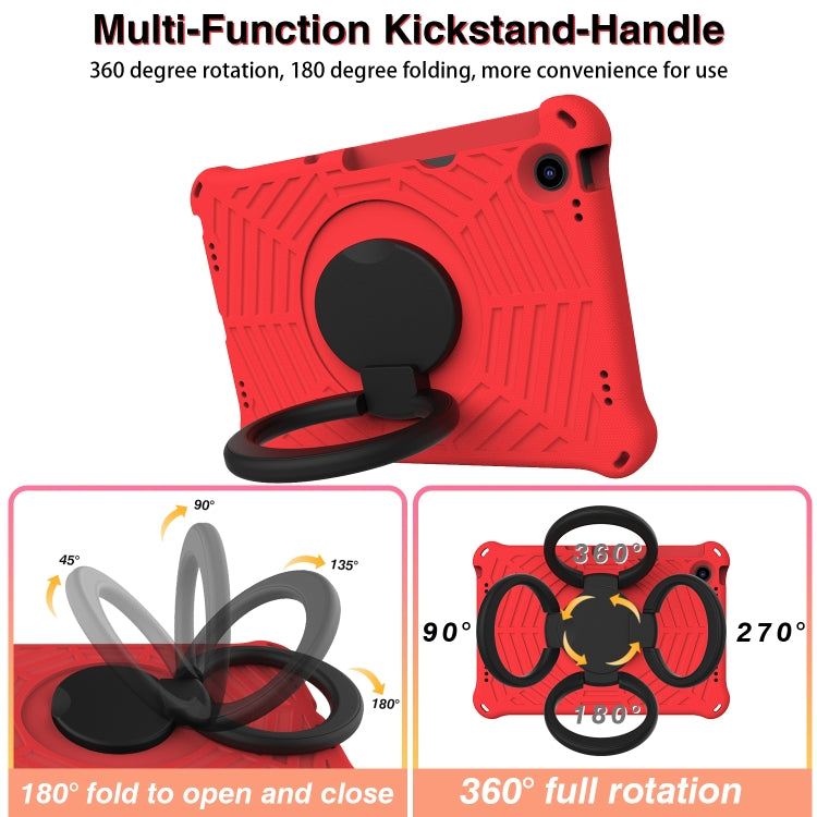 For Lenovo Tab M10 Plus 10.6 3rd Gen 2022 Spider King Silicone Protective Tablet Case(Red)