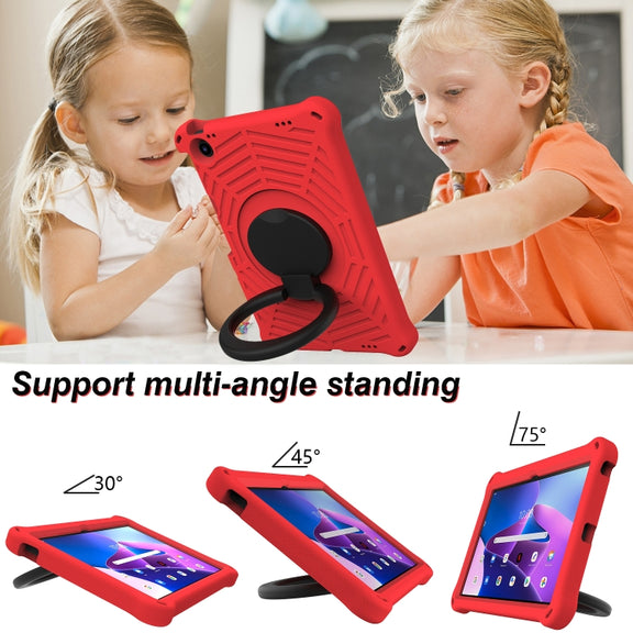 For Lenovo Tab M10 Plus 10.6 3rd Gen 2022 Spider King Silicone Protective Tablet Case(Red)