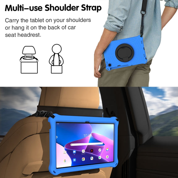 For Lenovo Tab M10 Plus 10.6 3rd Gen 2022 Spider King Silicone Protective Tablet Case(Blue)