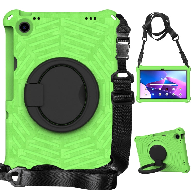 For Lenovo Tab M10 Plus 10.6 3rd Gen 2022 Spider King Silicone Protective Tablet Case(Green)