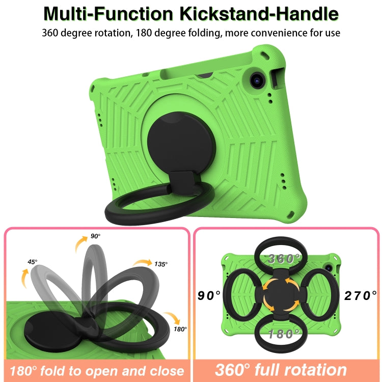For Lenovo Tab M10 Plus 10.6 3rd Gen 2022 Spider King Silicone Protective Tablet Case(Green)