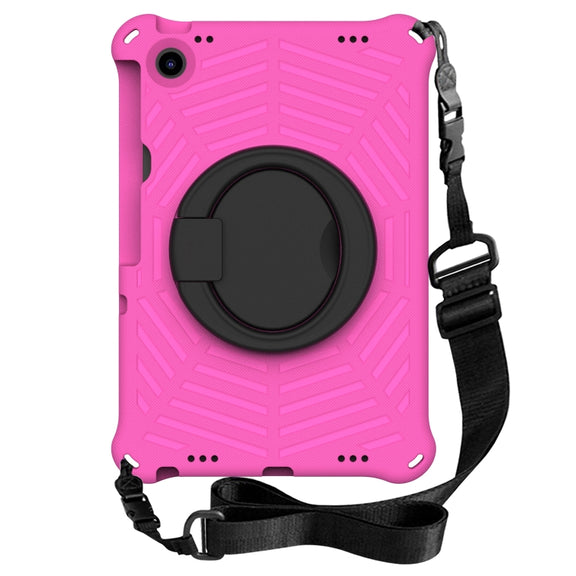 For Lenovo Tab M10 Plus 10.6 3rd Gen 2022 Spider King Silicone Protective Tablet Case(Rose Red)