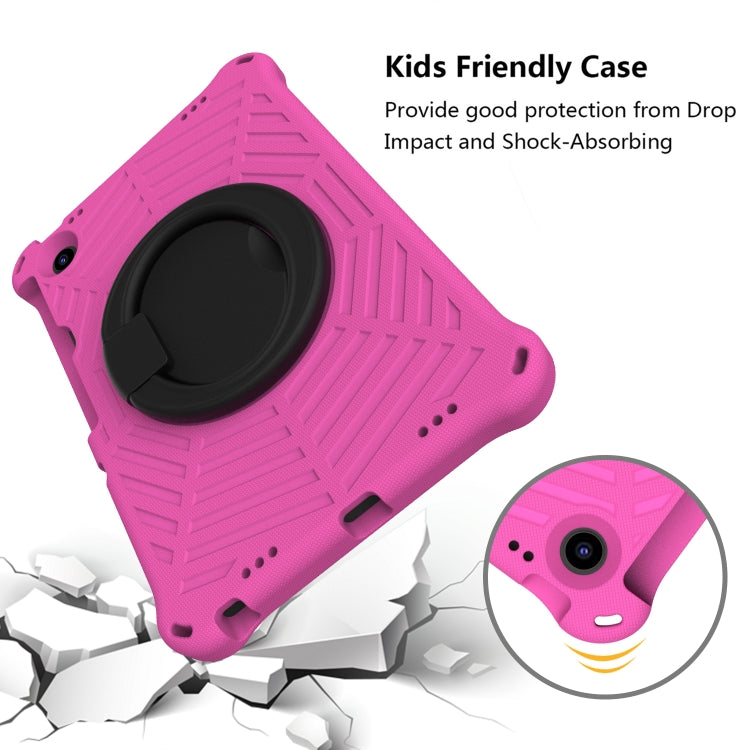 For Lenovo Tab M10 Plus 10.6 3rd Gen 2022 Spider King Silicone Protective Tablet Case(Rose Red)