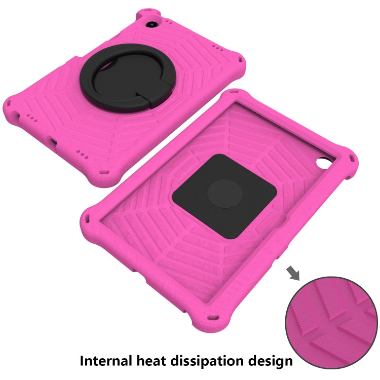 For Lenovo Tab M10 Plus 10.6 3rd Gen 2022 Spider King Silicone Protective Tablet Case(Rose Red)