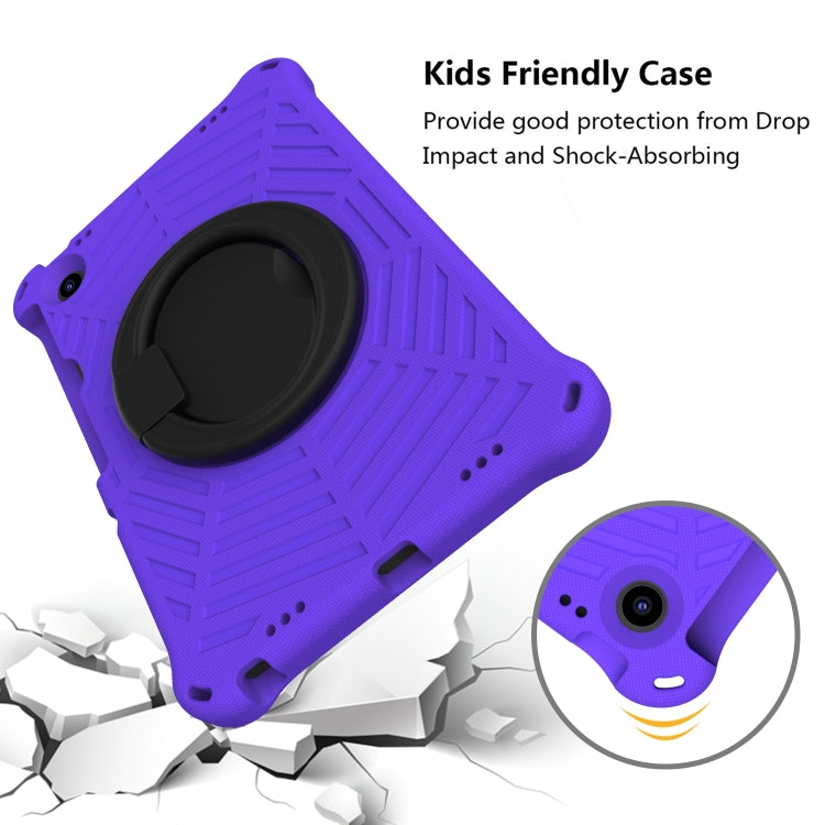 For Lenovo Tab M10 Plus 10.6 3rd Gen 2022 Spider King Silicone Protective Tablet Case(Purple)
