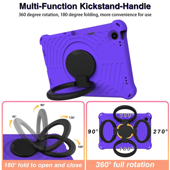 For Lenovo Tab M10 Plus 10.6 3rd Gen 2022 Spider King Silicone Protective Tablet Case(Purple)