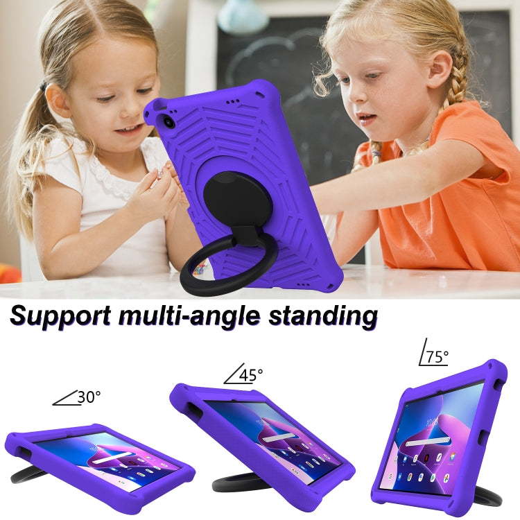 For Lenovo Tab M10 Plus 10.6 3rd Gen 2022 Spider King Silicone Protective Tablet Case(Purple)