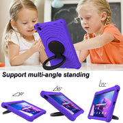 For Lenovo Tab M10 Plus 10.6 3rd Gen 2022 Spider King Silicone Protective Tablet Case(Purple)