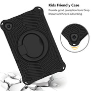 For Lenovo Tab M10 Plus TB-X606 Spider King Silicone Protective Tablet Case(Black)