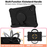For Lenovo Tab M10 Plus TB-X606 Spider King Silicone Protective Tablet Case(Black)