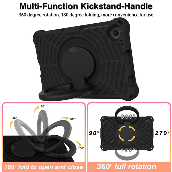 For Lenovo Tab M10 Plus TB-X606 Spider King Silicone Protective Tablet Case(Black)
