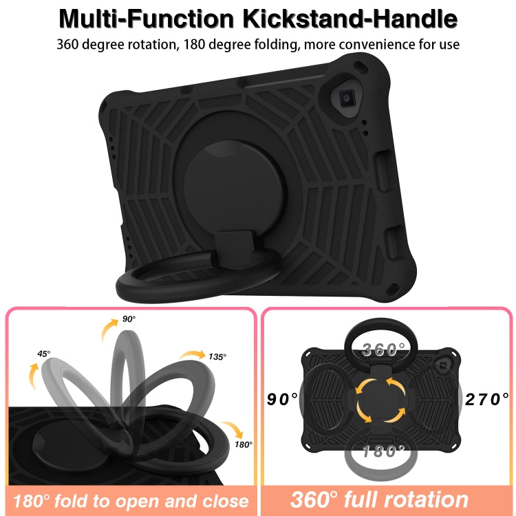 For Lenovo Tab M10 Plus TB-X606 Spider King Silicone Protective Tablet Case(Black)