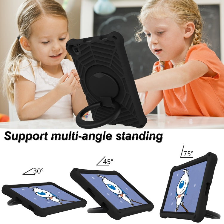 For Lenovo Tab M10 Plus TB-X606 Spider King Silicone Protective Tablet Case(Black)