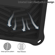 For Lenovo Tab M10 Plus TB-X606 Spider King Silicone Protective Tablet Case(Black)