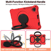 For Lenovo Tab M10 Plus TB-X606 Spider King Silicone Protective Tablet Case(Red)