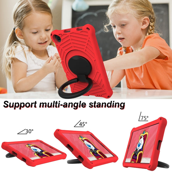 For Lenovo Tab M10 Plus TB-X606 Spider King Silicone Protective Tablet Case(Red)