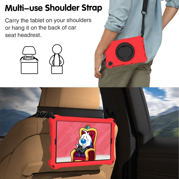 For Lenovo Tab M10 Plus TB-X606 Spider King Silicone Protective Tablet Case(Red)