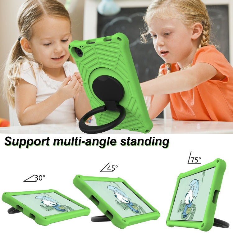 For Lenovo Tab M10 Plus TB-X606 Spider King Silicone Protective Tablet Case(Green)