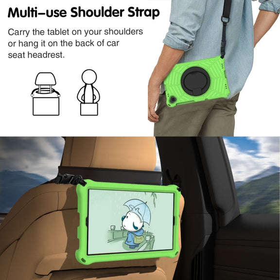 For Lenovo Tab M10 Plus TB-X606 Spider King Silicone Protective Tablet Case(Green)