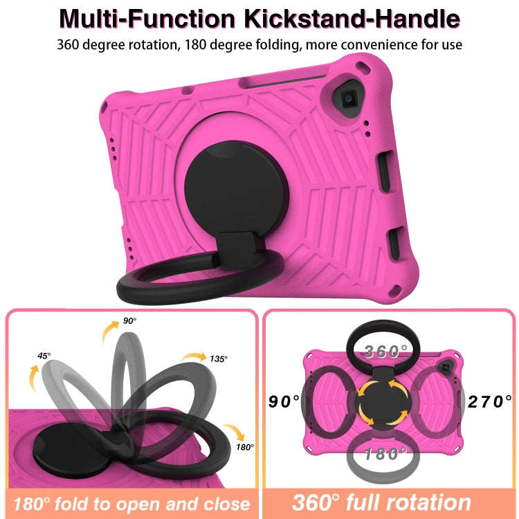 For Lenovo Tab M10 Plus TB-X606 Spider King Silicone Protective Tablet Case(Rose Red)