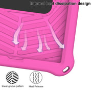For Lenovo Tab M10 Plus TB-X606 Spider King Silicone Protective Tablet Case(Rose Red)