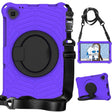 For Lenovo M10 FHD Plus / 2nd Gen 10.3 / TB-X606 TB-X306X Spider King Silicone Protective Tablet Case(Purple) - Lenovo by PMC TechLife | Online Shopping South Africa | PMC TechLife | Buy Now Pay Later Mobicred