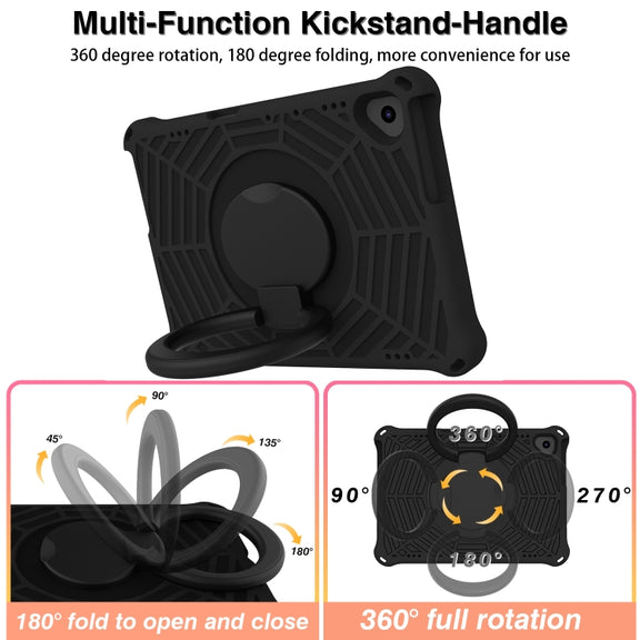 For Lenovo Tab M10 FHD TB-X605FC Spider King Silicone Protective Tablet Case(Black)