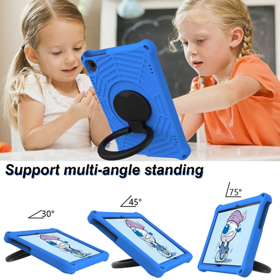For Lenovo Tab M10 FHD TB-X605FC Spider King Silicone Protective Tablet Case(Blue)