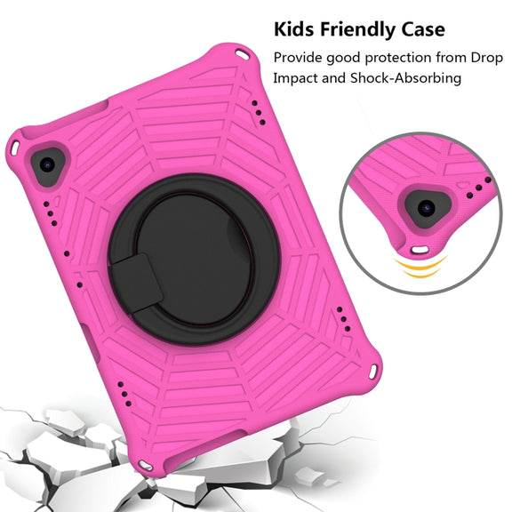 For Lenovo Tab M10 FHD TB-X605FC Spider King Silicone Protective Tablet Case(Rose Red)