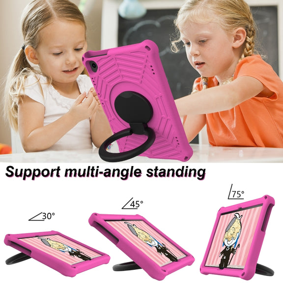 For Lenovo Tab M10 TB-X505F / TB-X605F 10.1 / M10 FHD REL TB-X605FC / TB-X605LC 10.1 Spider King Silicone Protective Tablet Case(Rose Red)