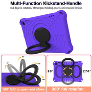For Amazon Kindle Fire HD 8 2022 / 2020 Spider King Silicone Protective Tablet Case(Purple)