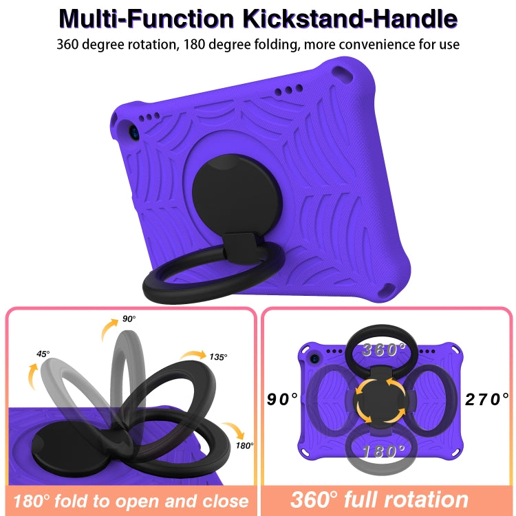 For Amazon Kindle Fire HD 8 2022 / 2020 Spider King Silicone Protective Tablet Case(Purple)