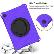 For Huawei MatePad T 10s Spider King Silicone Protective Tablet Case(Purple)