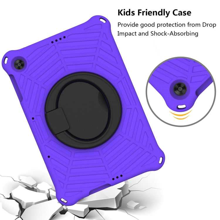For Huawei MatePad T 10s Spider King Silicone Protective Tablet Case(Purple)