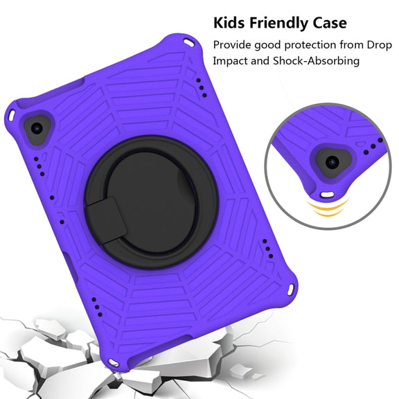 For Huawei MediaPad T5 Spider King Silicone Protective Tablet Case(Purple)